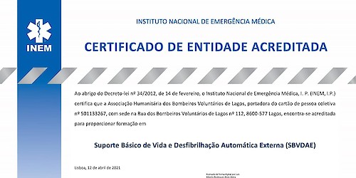 Bombeiros Voluntários de Lagos tornam-se entidade acreditada pelo INEM