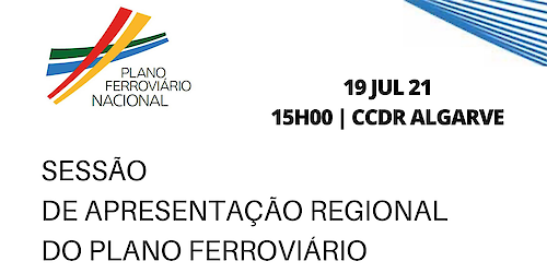 CCDR Algarve: Sessão de apresentação das bases do Plano Nacional Ferroviário com lugar na próxima segunda-feira