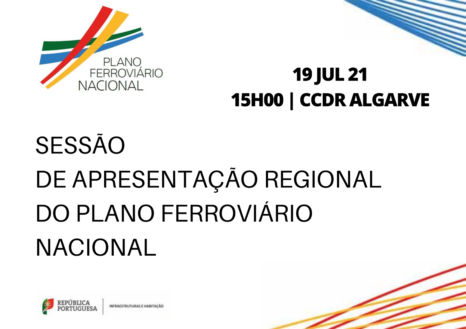 CCDR Algarve: Conheça o programa da sessão regional sobre o Plano Ferroviário Nacional