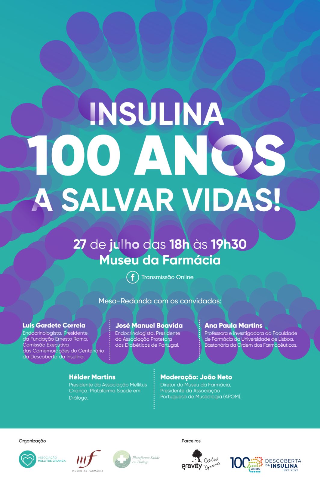 Sessão online celebra centenário da descoberta da insulina