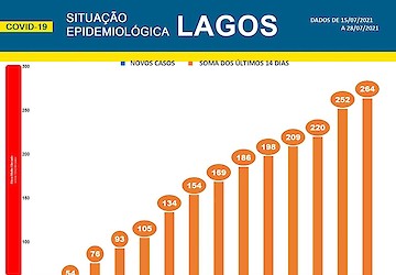 COVID-19: Situação epidemiológica em Lagos [29/07/2021]