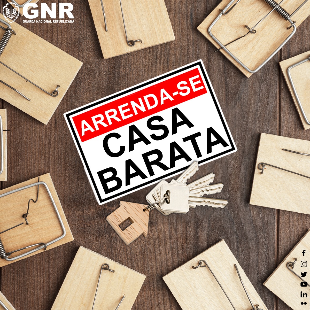 GNR adverte para casos de burla no arrendamento de casas