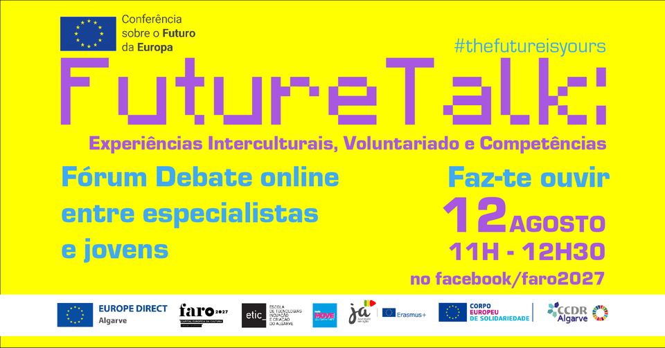 Fórum Debate "Future Talk: Experiências interculturais, voluntariado e competências" arranca hoje