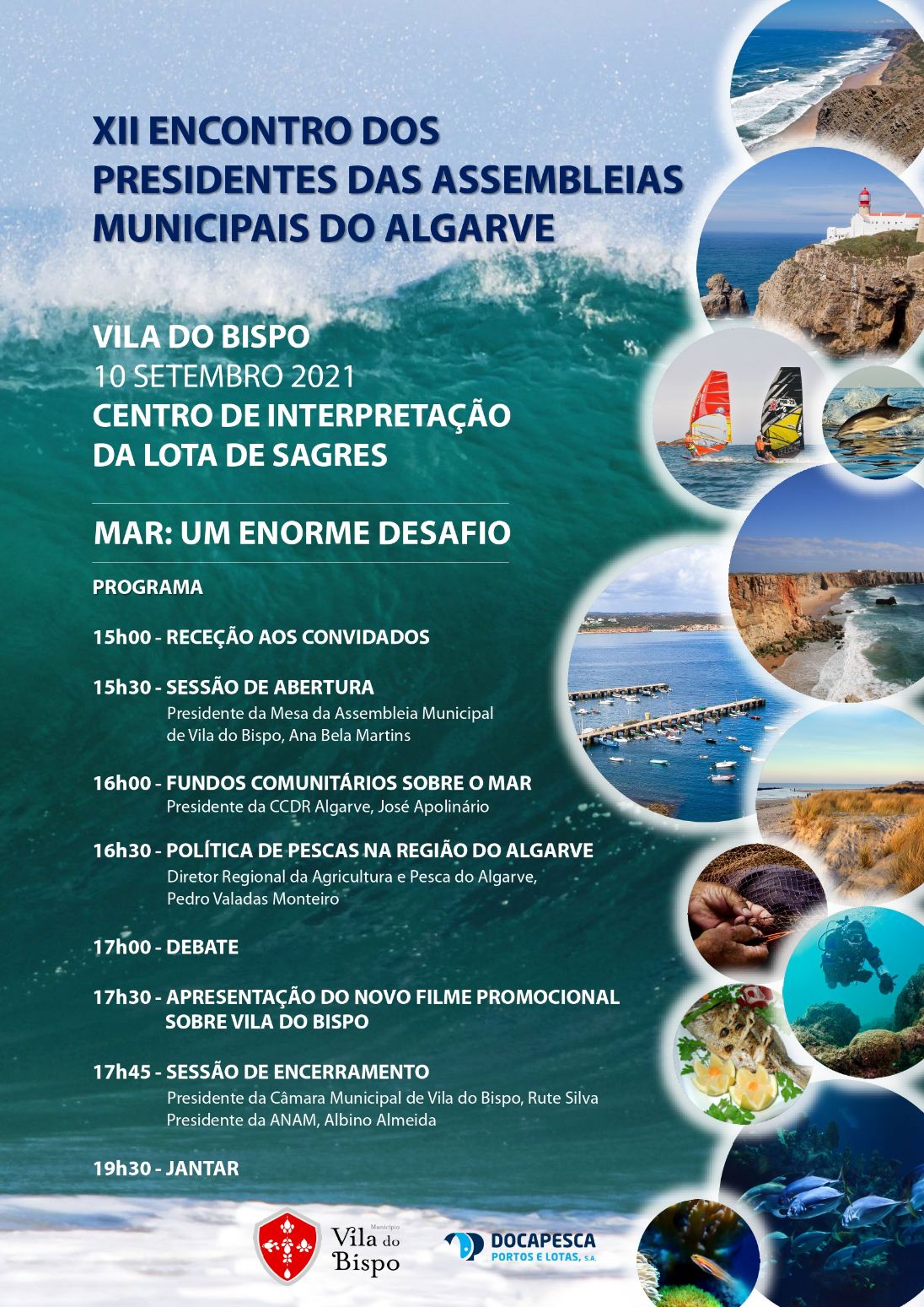 XII Encontro dos Presidentes das Assembleias Municipais do Algarve com lugar dia 10 de Setembro em Sagres