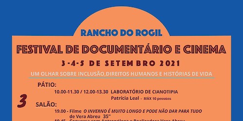 Festival de Documentário e Cinema do Rogil realiza-se de 3 a 5 de Setembro