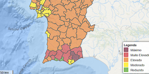 Mais de uma centena de concelhos em alto risco de incêndio rural. Aljezur é um deles