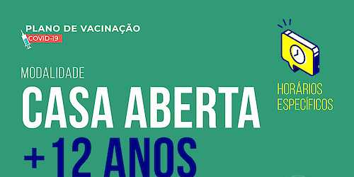 Covid-19: Maiores de 12 anos podem tomar a primeira dose da vacina sem agendamento