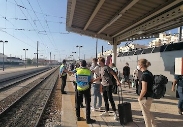PSP desenvolveu acção de fiscalização a interior de comboios e estações da Linha do Algarve