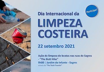 Vila do Bispo irá celebrar Dia Internacional da Limpeza Costeira com actividades em Sagres