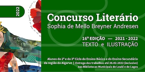 Bibliotecas de Lagos e Loulé lançam 16.ª edição do Concurso Literário Sophia de Mello Breyner Andresen