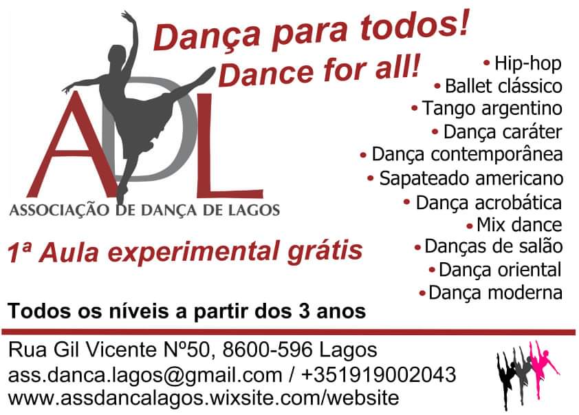 Associação de Dança de Lagos promove dias abertos com aulas grátis