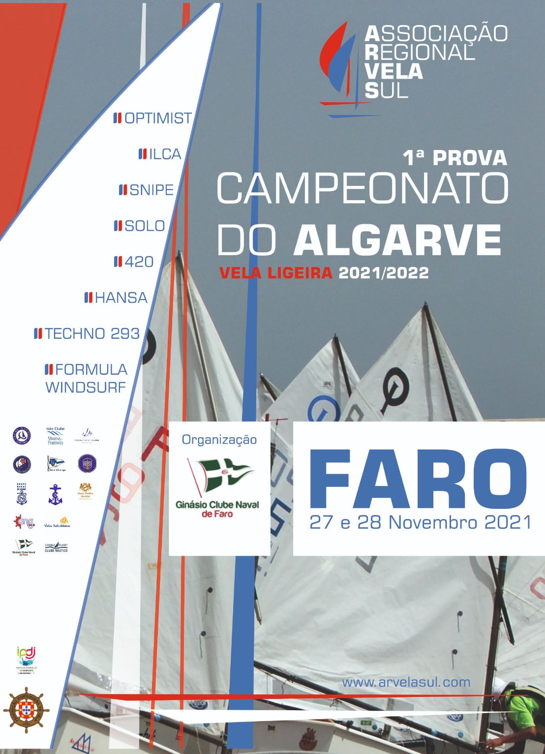 Faro recebe a 2ª Prova do Campeonato do Algarve de Vela Ligeira 2021/2022 já este fim-de-semana