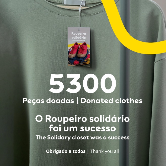 Campanha do MAR Shopping Algarve recolhe mais de 5.300 peças de vestuário para doar a instituições