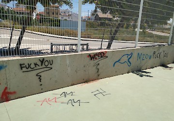 Polidesportivo junto ao Centro Educativo de Budens alvo de vandalismo