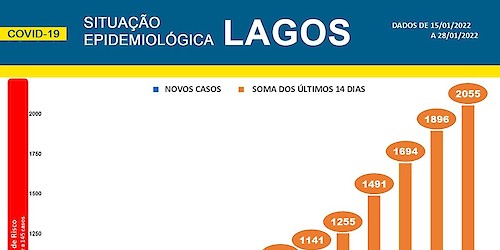 COVID-19 - Situação epidemiológica em Lagos [29/01/2022]