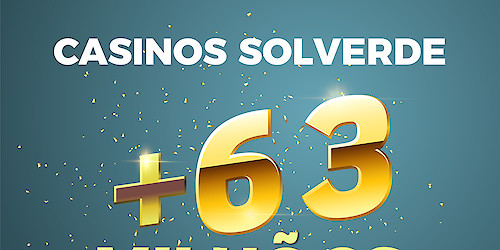 Mais de 63 milhões de euros em prémios nos casinos Solverde