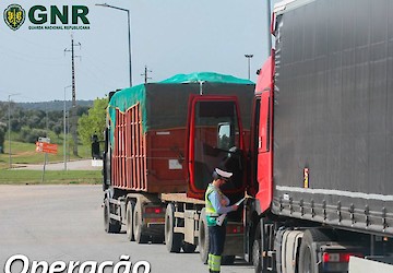 GNR: Operação “RoadPol - ECR Veículos Pesados”