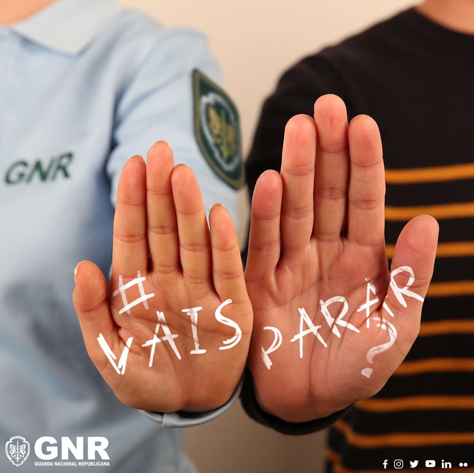 GNR:  Campanha #VaisParar - Não à violência no namoro (com vídeo)